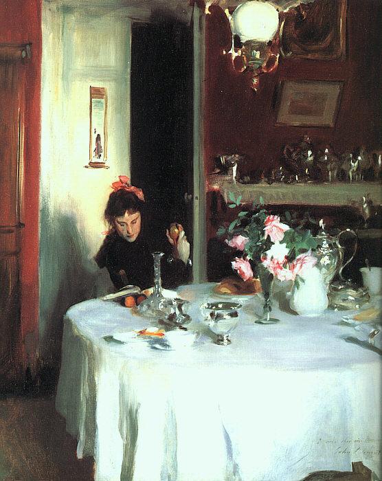 John Singer Sargent The Breakfast Table